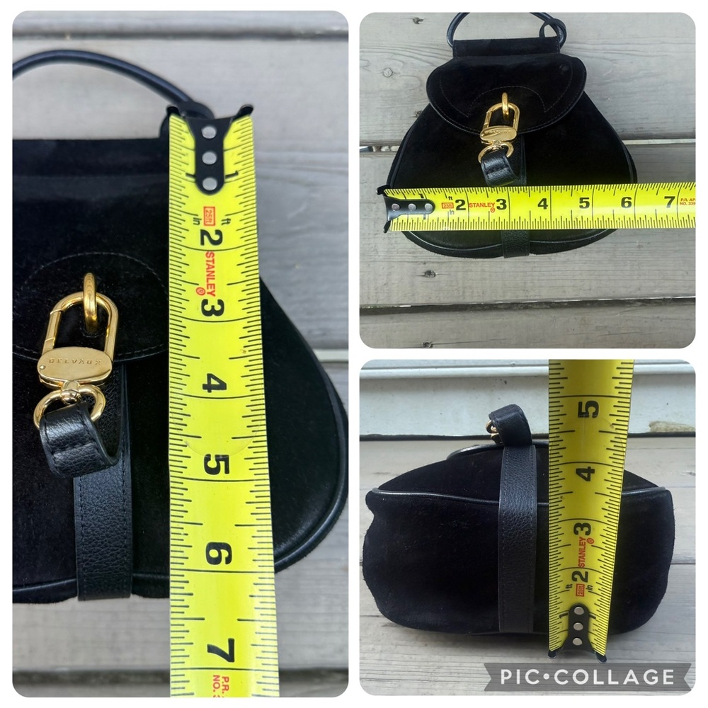 Delvaux Black Suede Mini Cerceau Bag Purse - Picture 14 of 14